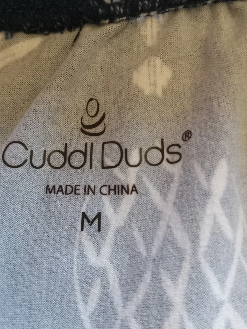 Cuddl Duds Coral & Navy Two-Piece Pajama Set with Striped Trim NWOT